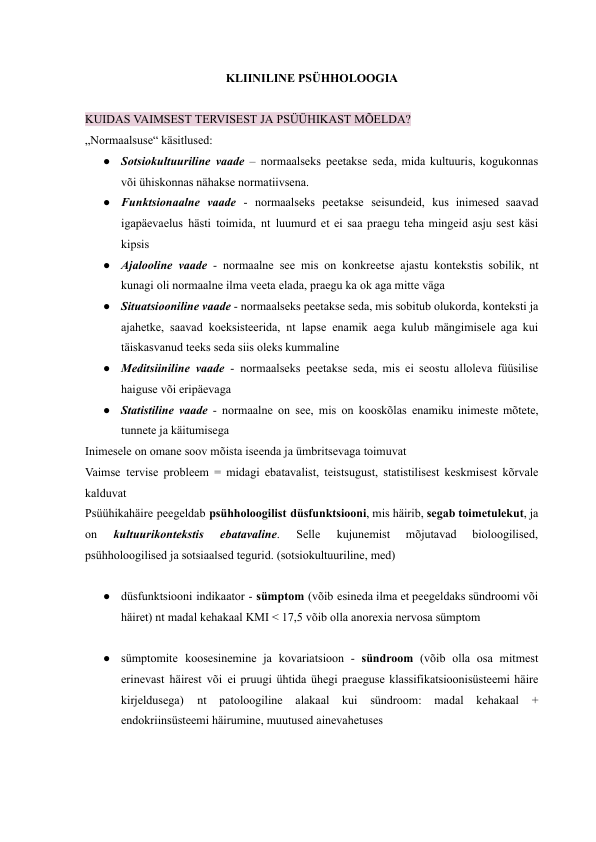 Kliiniline psühholoogia