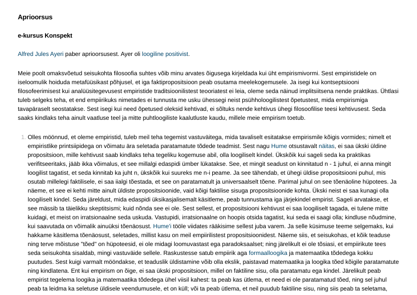 Aprioorsus