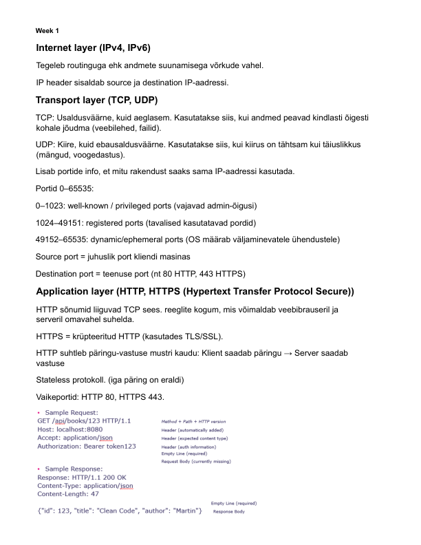 veebirakenduse projekti teooriatest