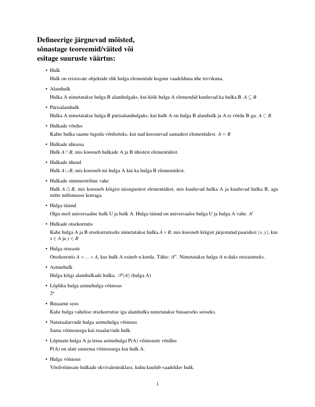 Kiirküsimused