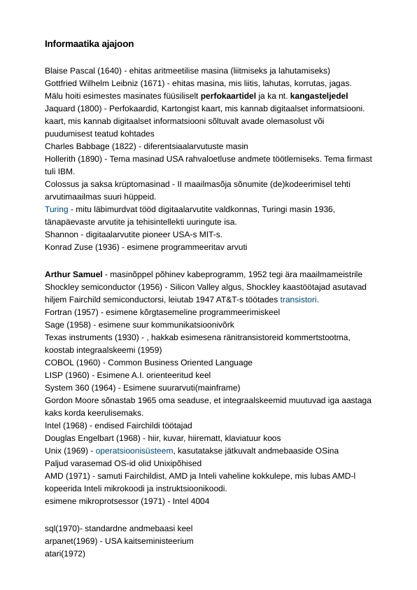 Informaatika ajajoon