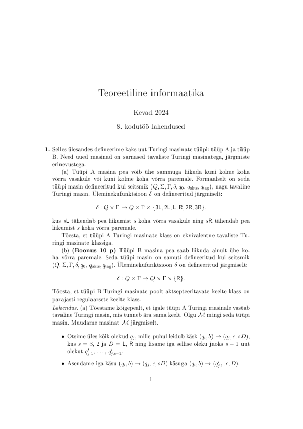 Prakikumid ja kodutööd