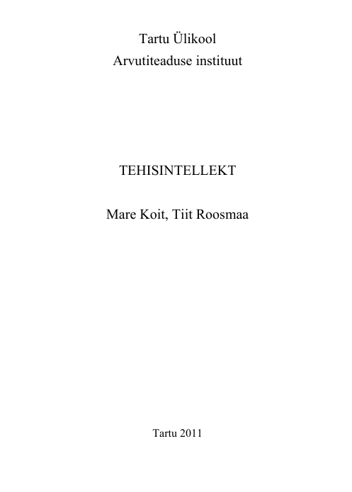 Tehisintellekt