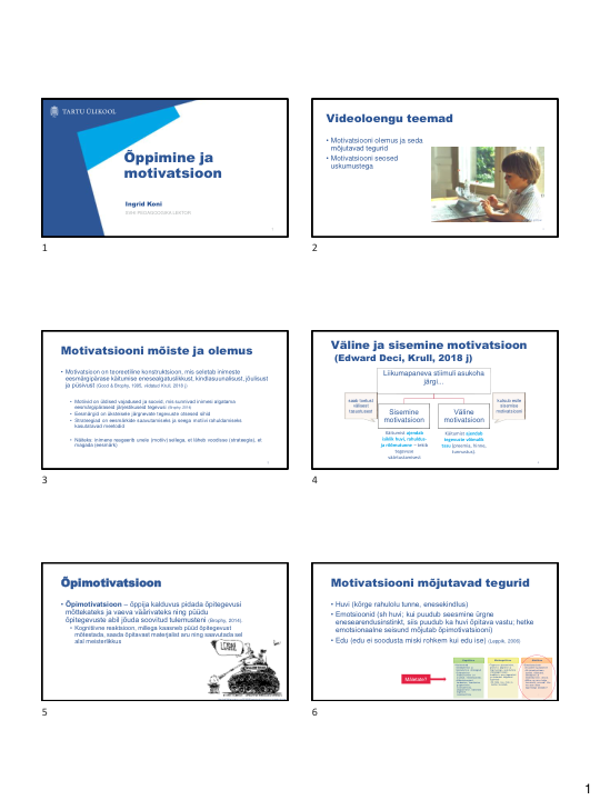 Õppimine ja motivatsioon_slaidid