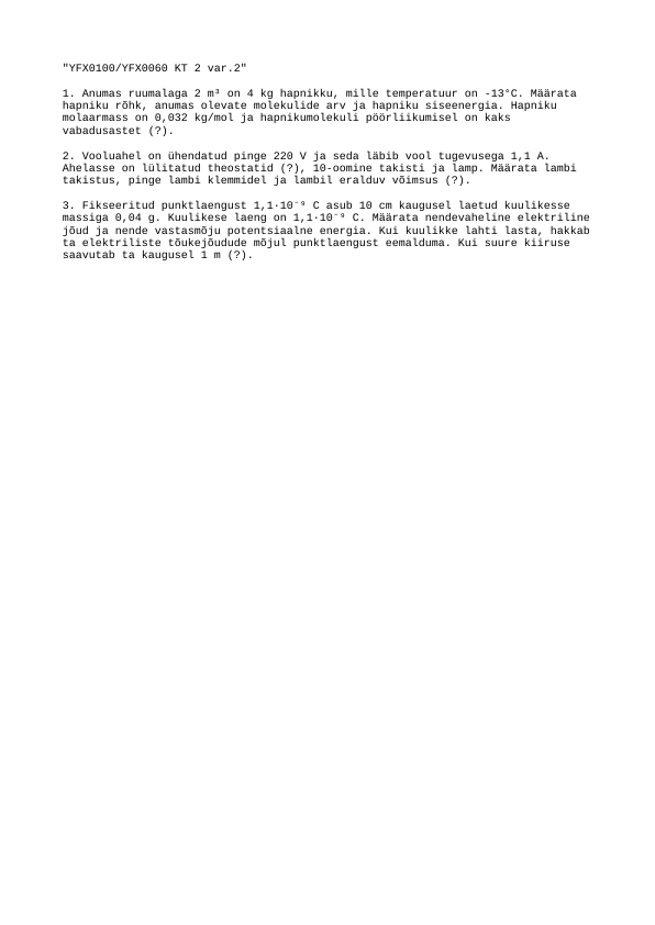 YFX0100 / YFX0060 KT 2 var.2